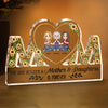 Love Between A Mother &amp; Daughters Is Forever - Personalized Mom Shaped Acrylic Plaque