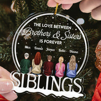 Love Between Us Is Forever - Personalized Acrylic Ornament