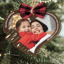 Love Between Us Is Forever - Personalized Wooden Photo Ornament