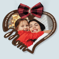 Love Between Us Is Forever - Personalized Wooden Photo Ornament