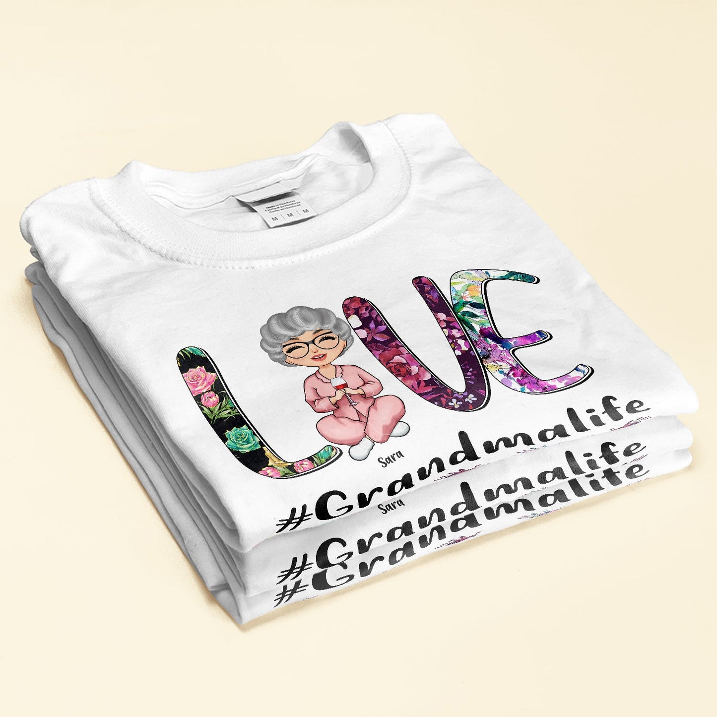 Love Grandma Life - Personalized Shirt - Birthday Mother's Day Gift For Nana, Grandma, Mom