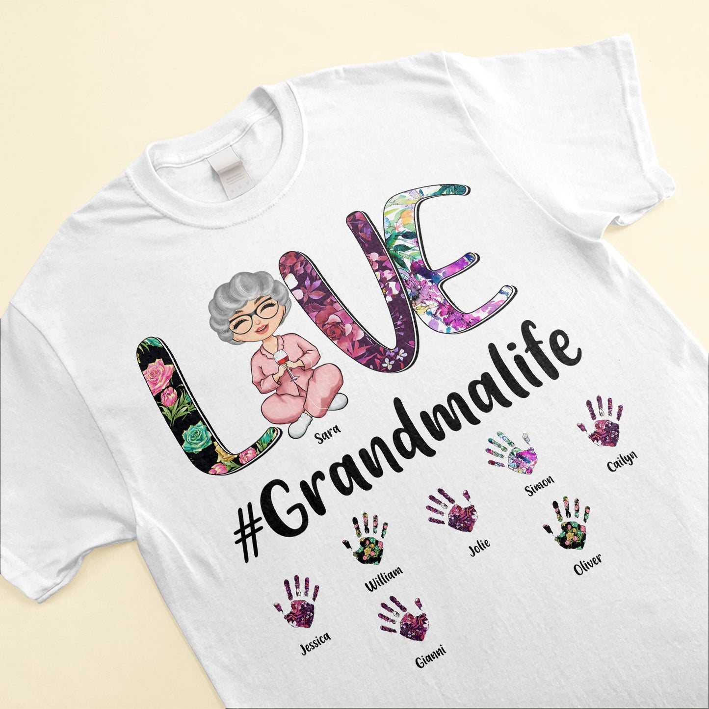 Love Grandma Life - Personalized Shirt - Birthday Mother's Day Gift For Nana, Grandma, Mom