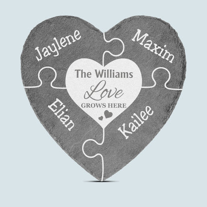 Love Grows Here - Personalized Garden Stone