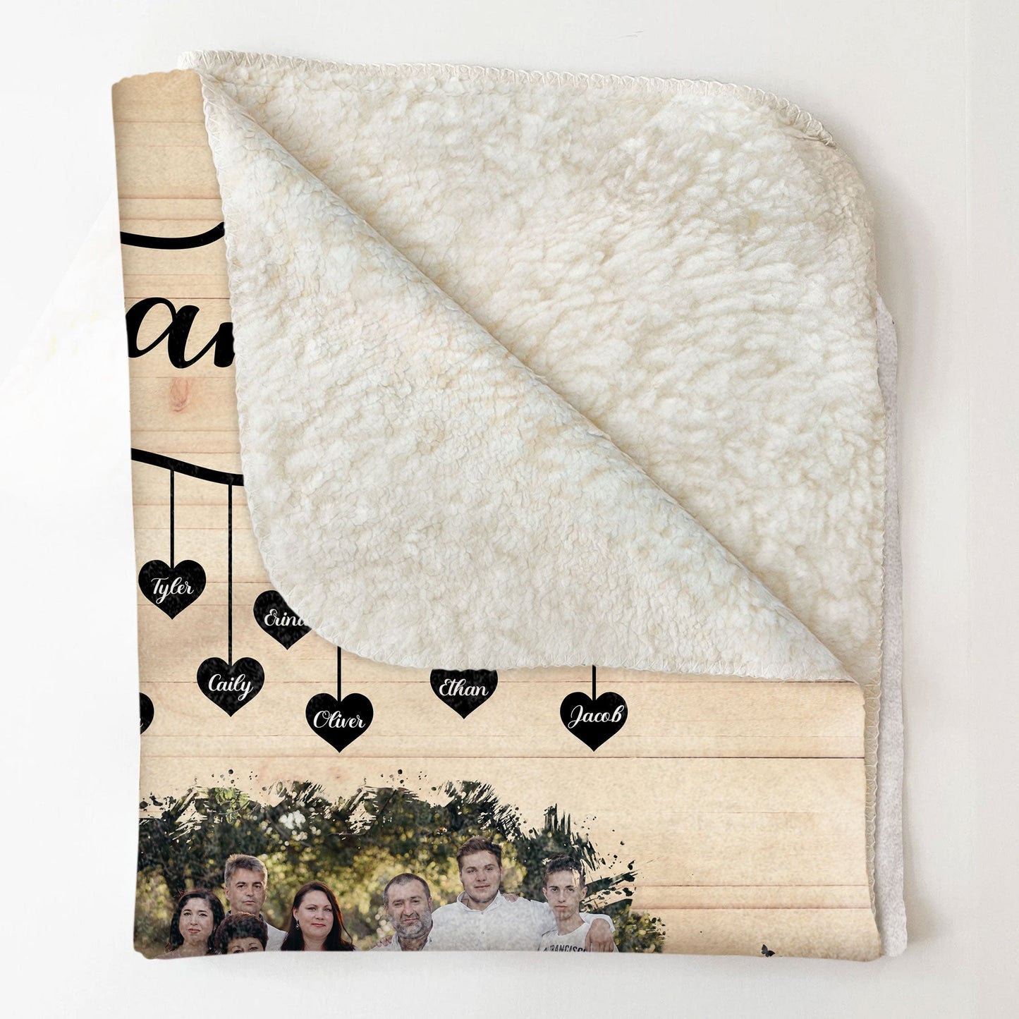 Love Grows Here - Personalized Photo Blanket