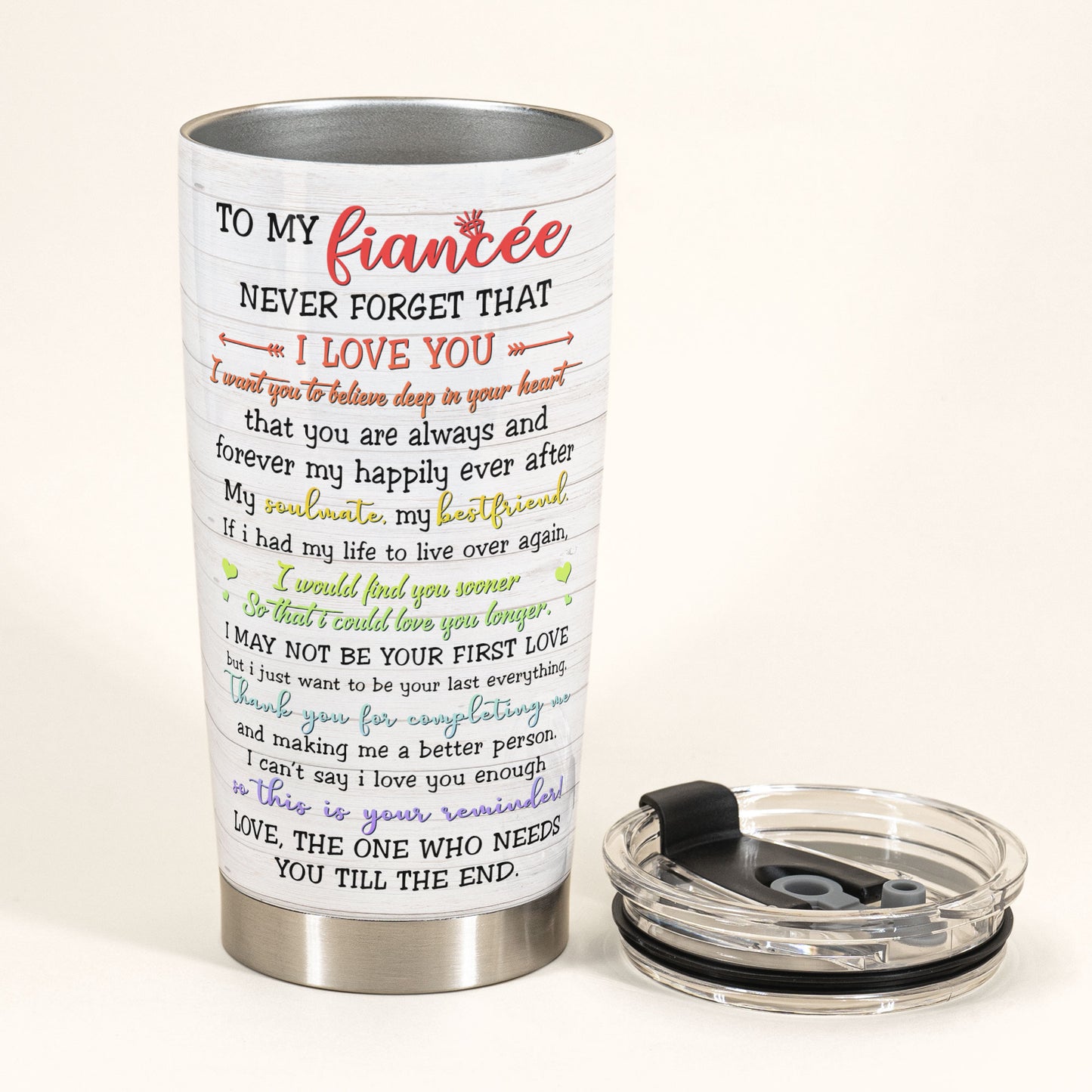 Love Is Love - Personalized Tumbler Cup - Anniversary Gift For Couple - Bride