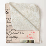 Love Letter To My Wife - Personalized Photo Blanket