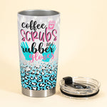 Love Nurselife Scrubs - Personalized Tumbler Cup - Gift For Doctor & Nurse - Cartoon Nurse