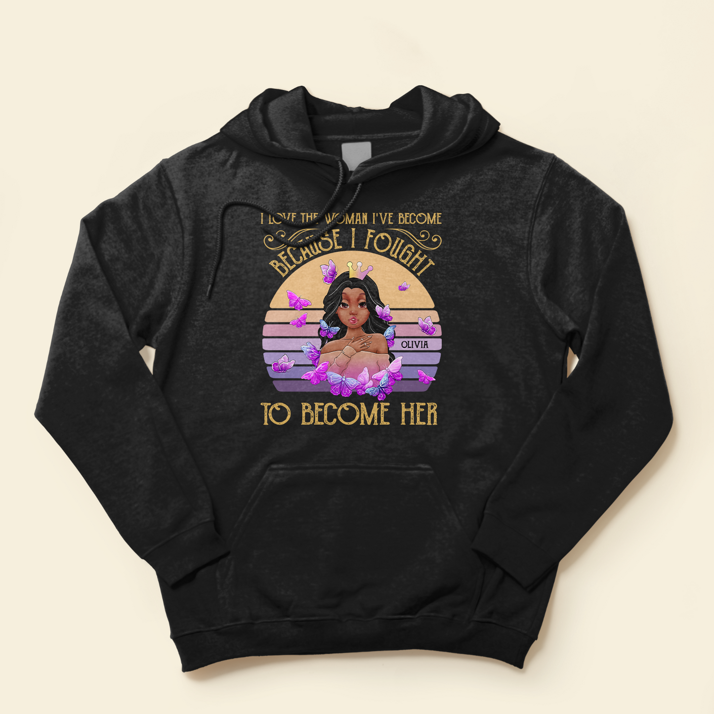 Love The Woman I've Become - Personalized Shirt - Birthday & Christmas Gift For Black Girls