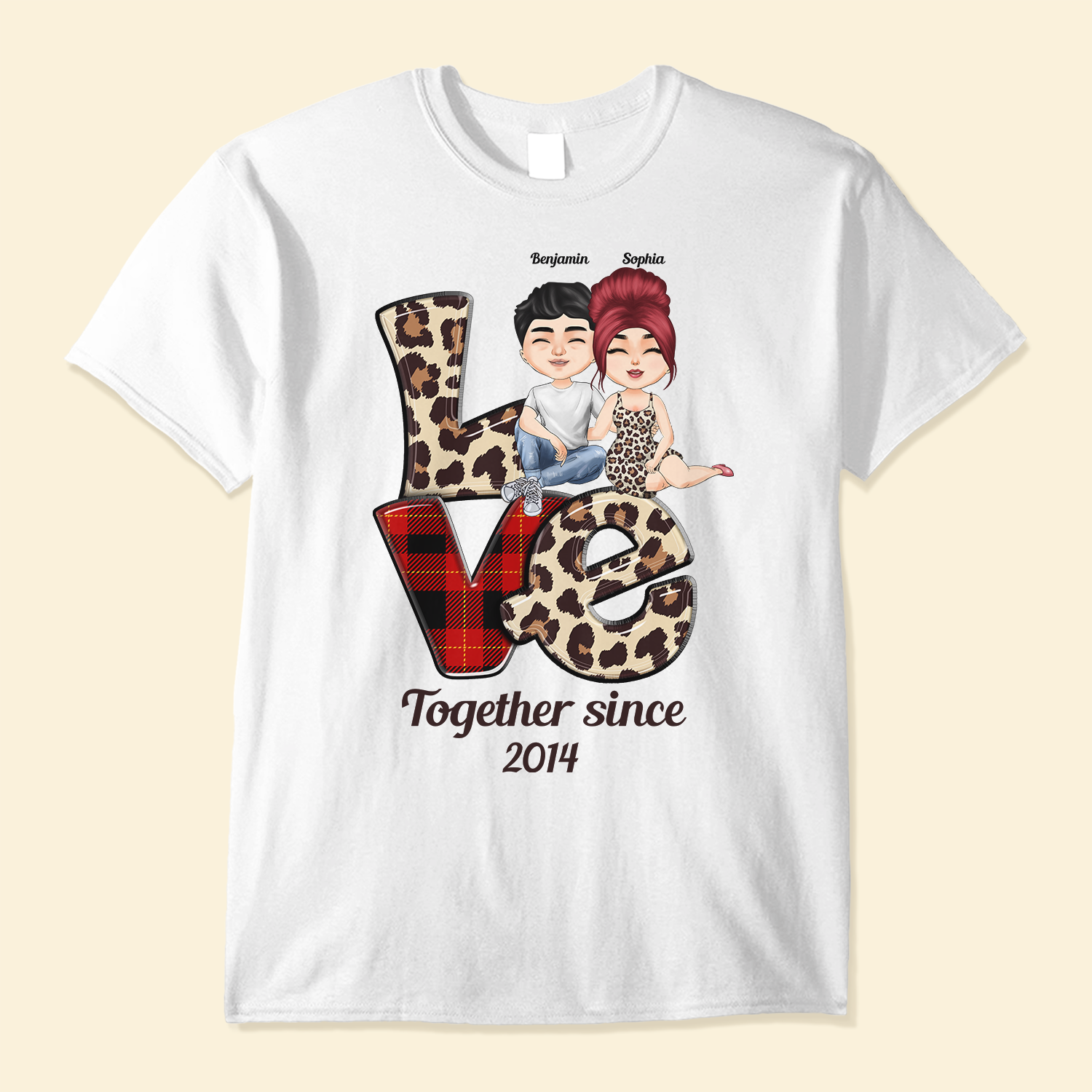 Love Together - Personalized Shirt - Anniversary, Valentine's Day Gift For Wife, Husband