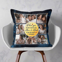 Love You All The Way - Personalized Photo Pillow