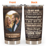 Love You Forever & Always - Personalized Photo Tumbler Cup