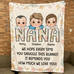 Love You Grandma - Personalized Blanket