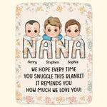 Love You Grandma - Personalized Blanket