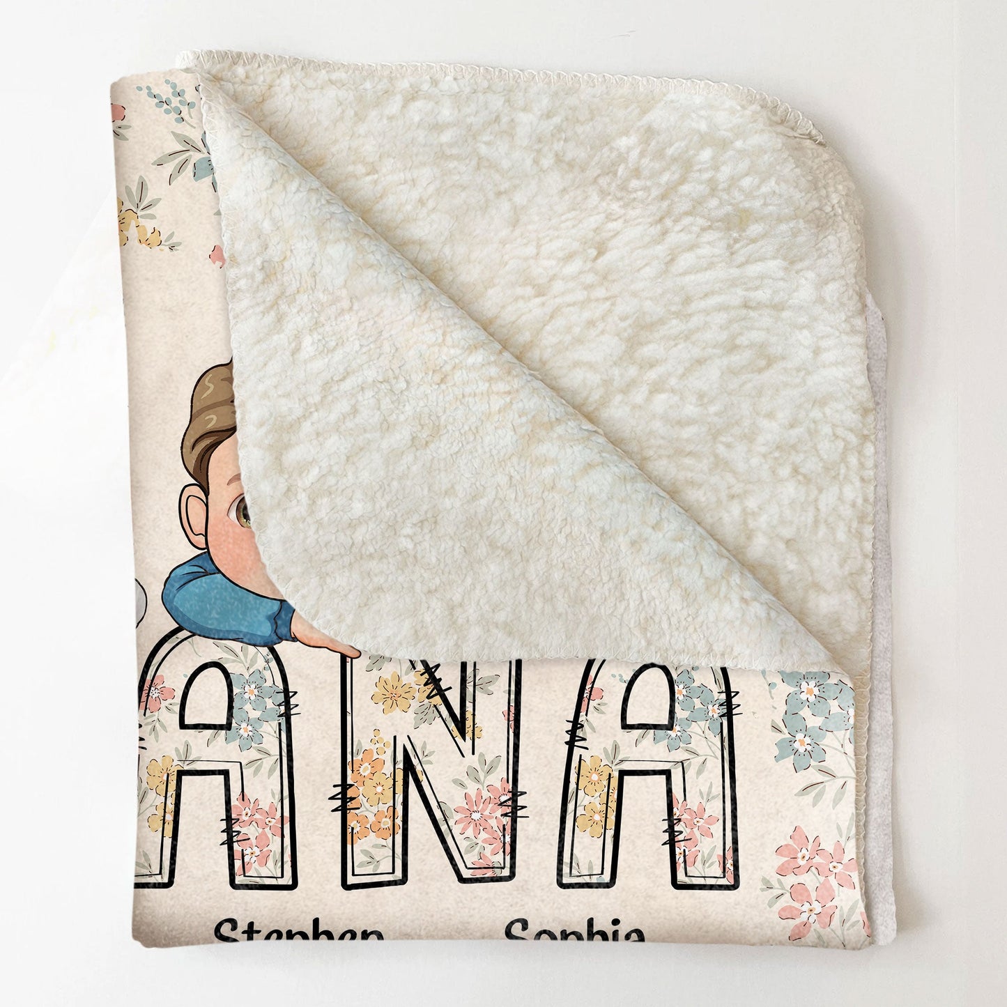 Love You Grandma - Personalized Blanket