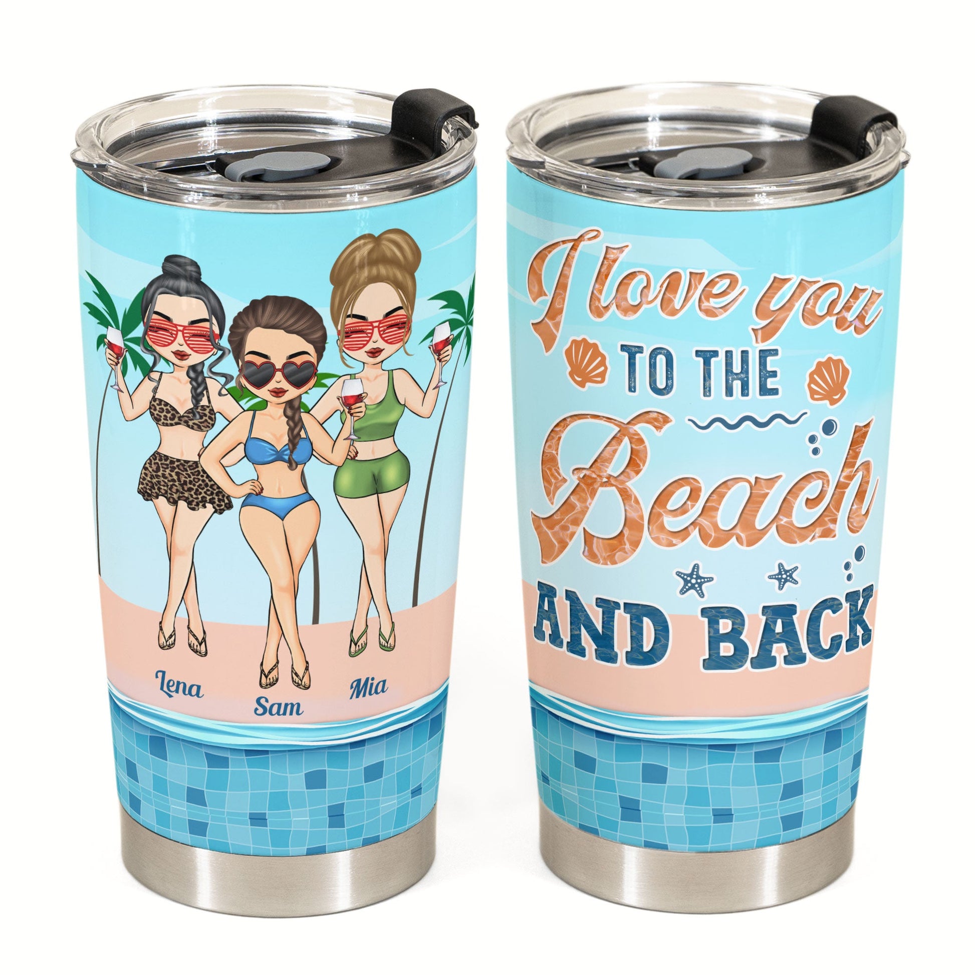 Laser Engraved Authentic YETI Rambler - GIRLS TRIP