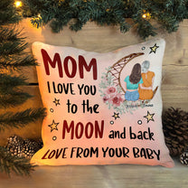 Love You To The Moon And Back - Personalized Pillow (Insert Included)