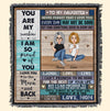 Love You To The Moon And Back - Personalized Woven Blanket