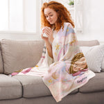 Love, Best Wishes And Hugs - Personalized Blanket