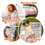 Love, Best Wishes And Hugs - Personalized Blanket