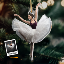 Lovely Little Ballerina Dancing Ballet - Personalized Acrylic Photo Ornament