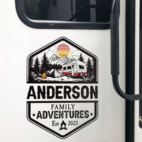 Family Adventures - Personalized RV Decal