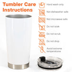Girl Loves Books - Personalized Tumbler Cup - Birthday Gift For Book Lover, Bookworm - Leopard Girl