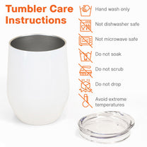 We Are Trouble When We Are Together - Personalized Wine Tumbler