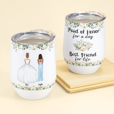 Maid Of Honor - Personalized Wine Tumbler