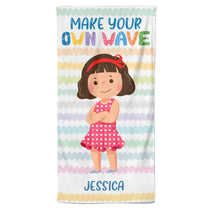 Make Your Own Waves - Personalized Beach Towel