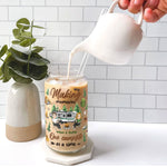 Making Memories One Campsite At A Time - Personalized Clear Glass Can