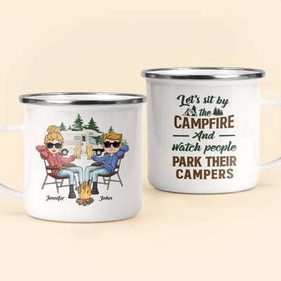 Making Memories One Campsite At A Time - Personalized Enamel Mug