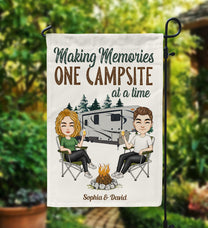Making Memories One Campsite At A Time - Personalized Flag