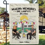 Making Memories One Campsite At A Time - Personalized Garden Flag