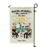 Making Memories One Campsite At A Time - Personalized Garden Flag