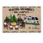 Making Memories One Campsite - Personalized Doormat