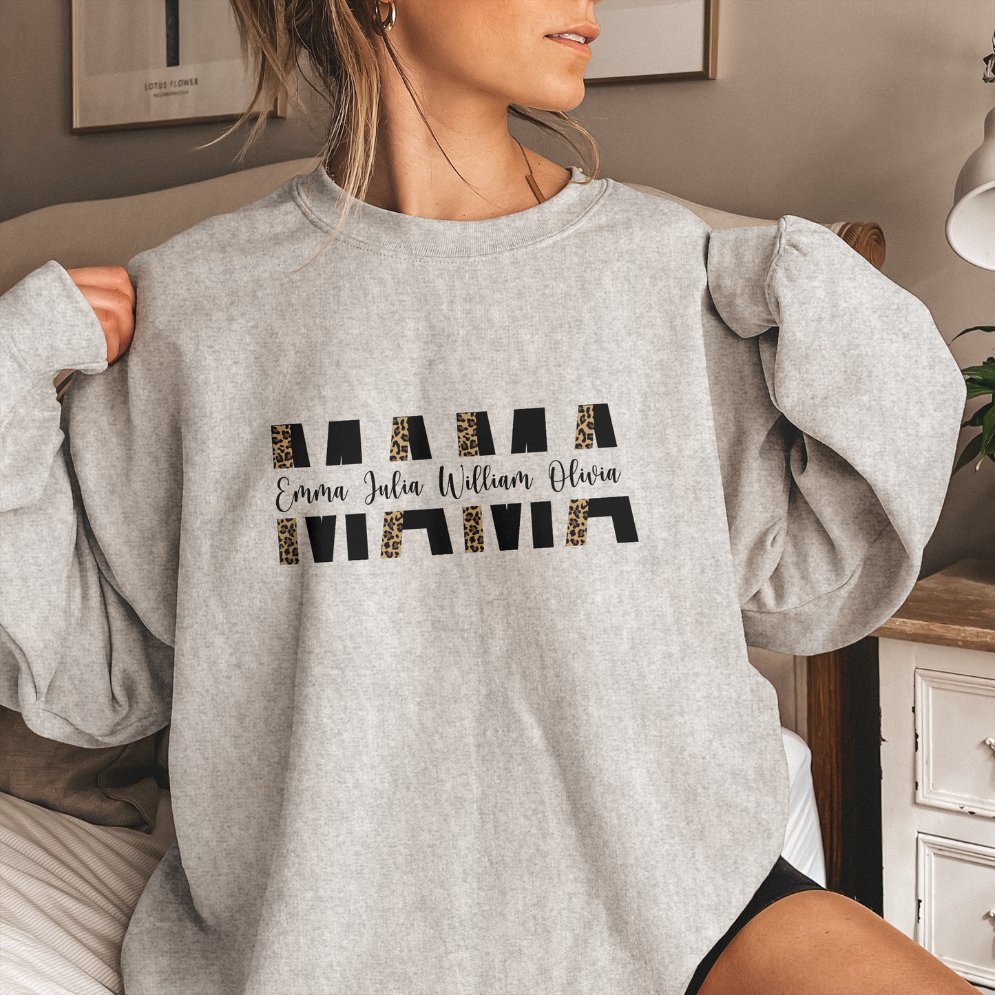 Mama And Her Children - Personalized Sweatshirt