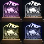 Mama Bear - Personalized LED Light - Mother's Day, Birthday Gift For Mom, Mother - From Daughter, Son