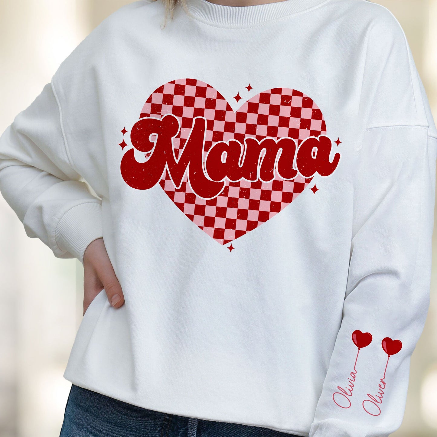 Mama Heart - Personalized Sweatshirt