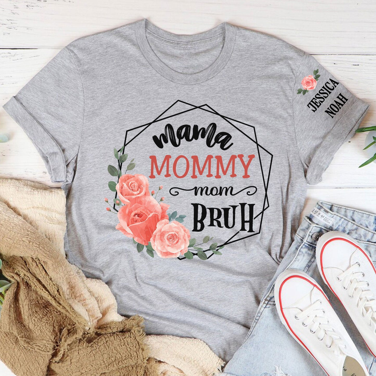 Mama Mommy Mom Bruh - Personalized Shirt