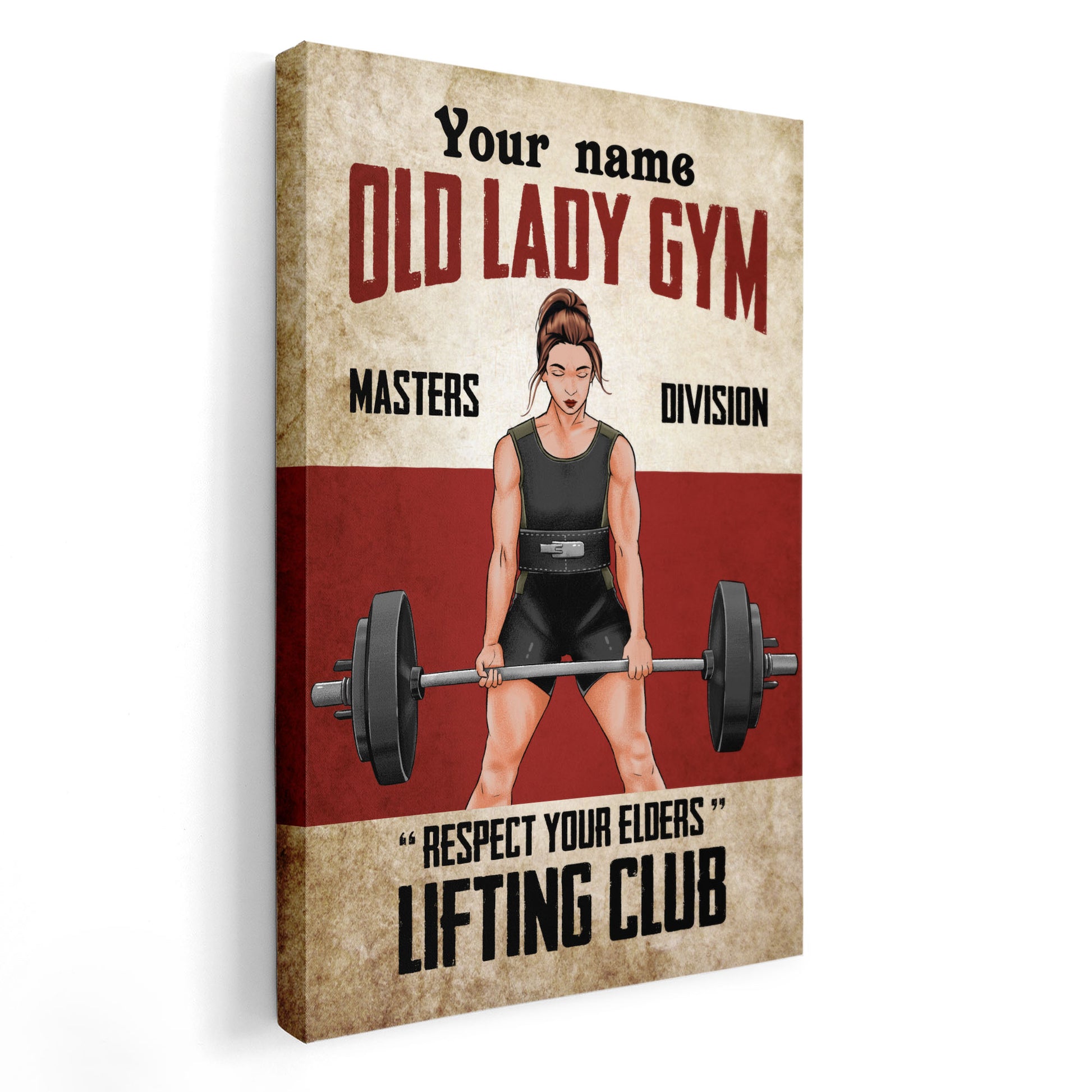 Masters Division - Personalized Poster/Canvas - Birthday Gift For Gymer - Gym Girl