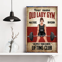 Masters Division - Personalized Poster/Canvas - Birthday Gift For Gymer - Gym Girl