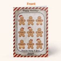 May Your Christmas Be Merry And Bright - Personalized Folded Card - Christmas Gift For Family Members, Friends, Neighbors