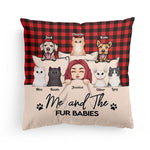 Me And The Fur Babies - Personalized Pillow