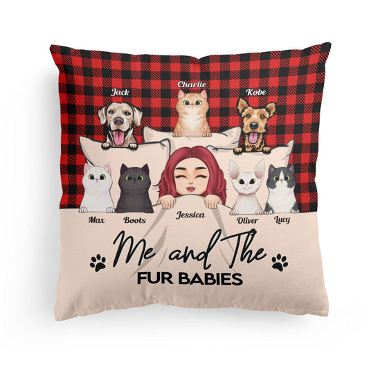 Me And The Fur Babies - Personalized Pillow