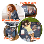 Memorial Blanket Hugs From Heaven - Personalized Memory Photo Blanket