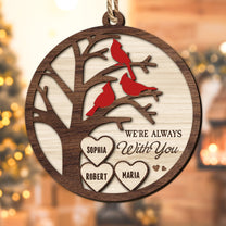 Memorial Cardinal I'm Always With You - Personalized Wooden Ornament