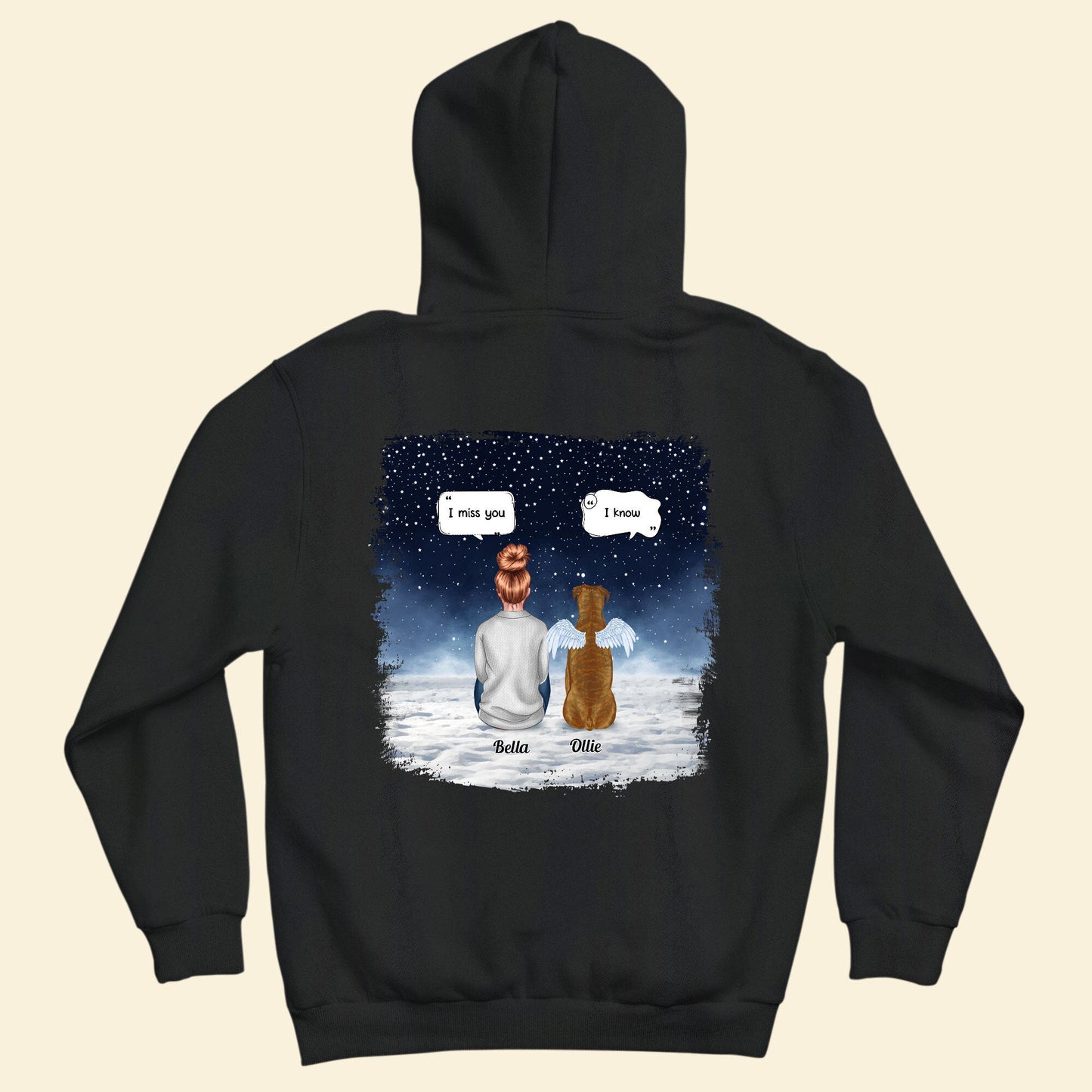 Memorial Pet - Personalized Back Printed Shirt - Christmas, Memorial, Loving Gift For For Pet Loss Owners, Dog Mom, Dog Dad, Cat Mom, Cat Lover, Dog Lover