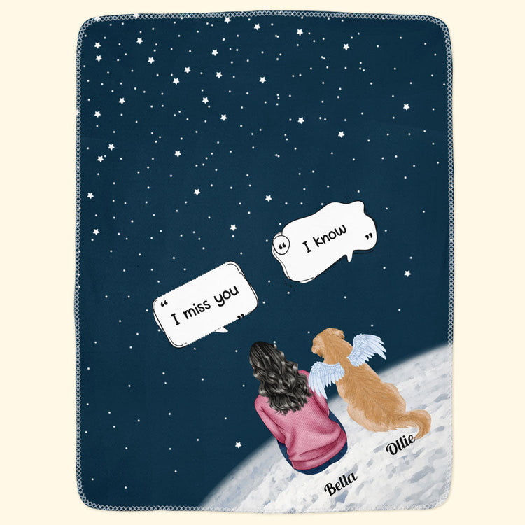 Memorial Pet - Personalized Blanket - Christmas, Memorial, Loving Gift For Pet Loss Owners, Dog Mom, Dog Dad, Cat Mom, Cat Lover, Dog Lover