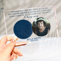 Memorial Star Map - Personalized Rectangle Acrylic Photo Plaque