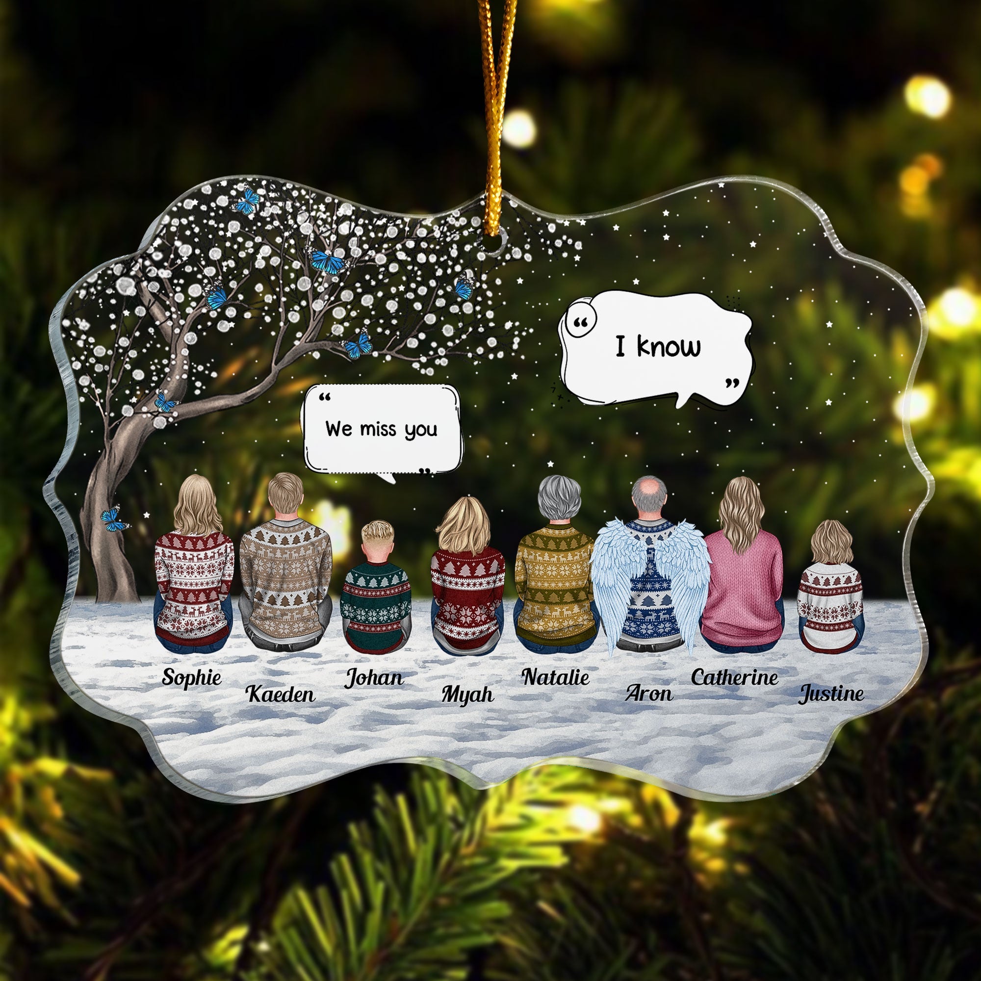 Memorial - We Miss You - Personalized Memorial Ornament